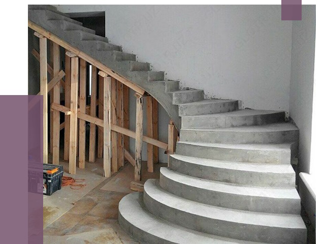 Изготовление бетонных лестниц под ключ в Балакове от 19845 руб. | ПРОЛЁТ-Блк