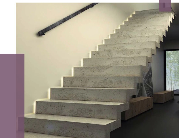 Облицовка бетонных лестниц в Балакове от 4580 руб/м2