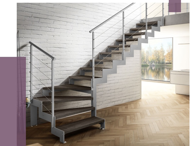 Г-образные лестницы под ключ в Балакове от 36892 руб. | ПРОЛЁТ-Блк