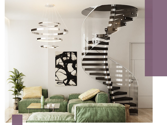 Лестницы для двухуровневой квартиры в Балакове — изготовление и монтаж