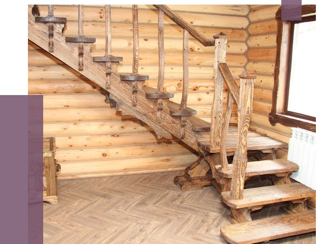 Лестницы в баню в Балакове от 19031 руб. — изготовление | ПРОЛЁТ-Блк