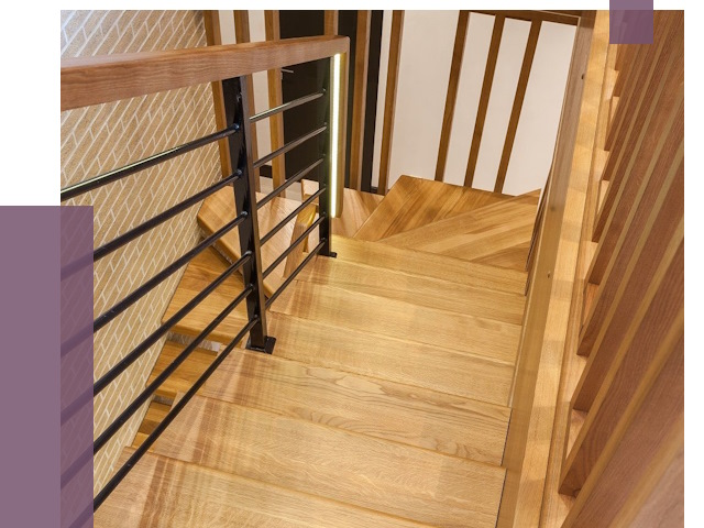 Лестницы из ясеня в Балакове под ключ от 9973 руб. 