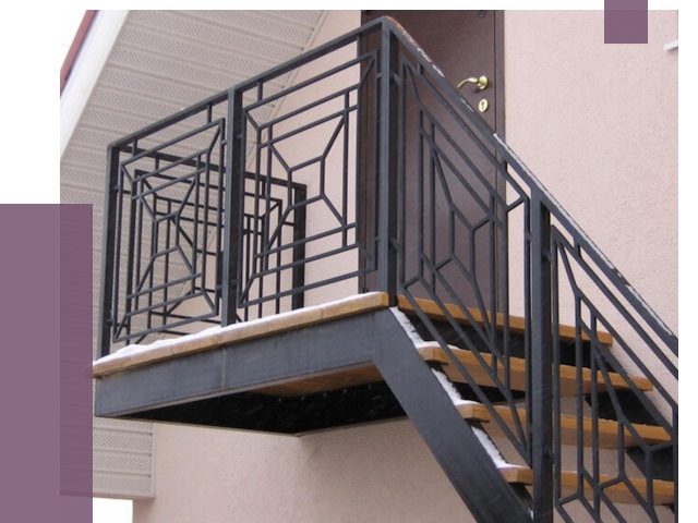 Металлические перила в Балакове от 4274 руб.  | ПРОЛЁТ-Блк
