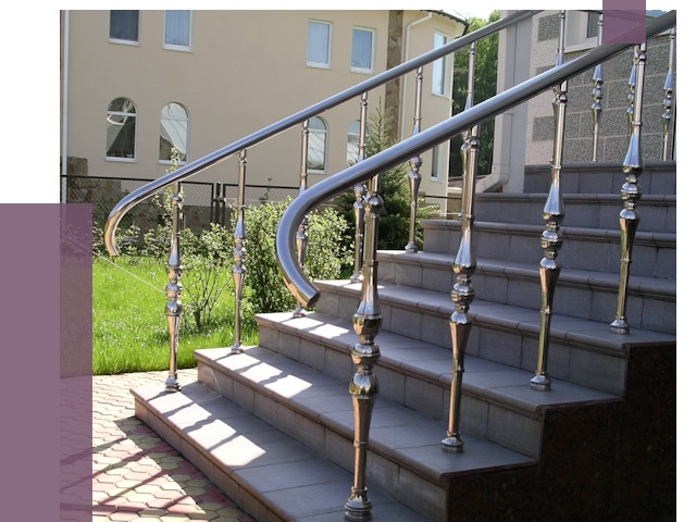 Перила для крыльца в Балакове от 10686 руб. — монтаж ПРОЛЁТ-Блк