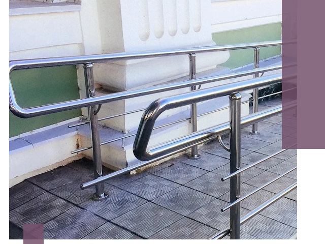 Ограждения пандусов из металла и нержавейки в Балакове