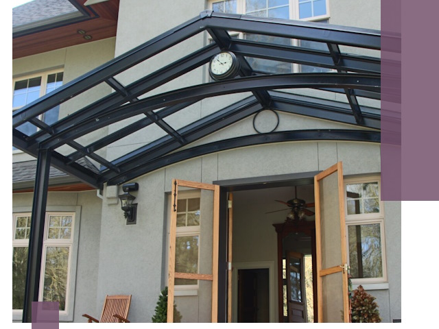 Изготовление и монтаж навесов и козырьков в Балакове