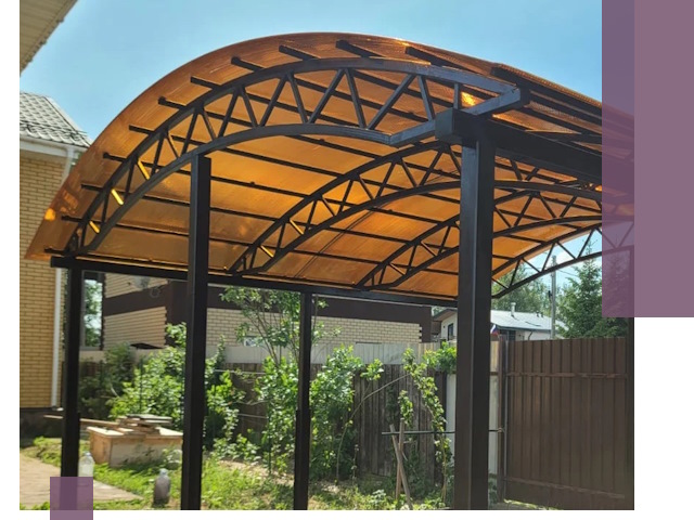 Изготовление навесов под ключ в Балакове из качественных материалов