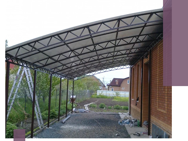 Профессиональный монтаж навесов под ключ в Балакове