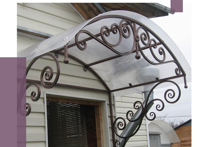 Изготовление козырьков в Балакове от 7327 руб. — заказать | ПРОЛЁТ-Блк