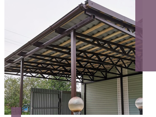 Навесы под ключ в Балакове: изготовление, монтаж и гарантия