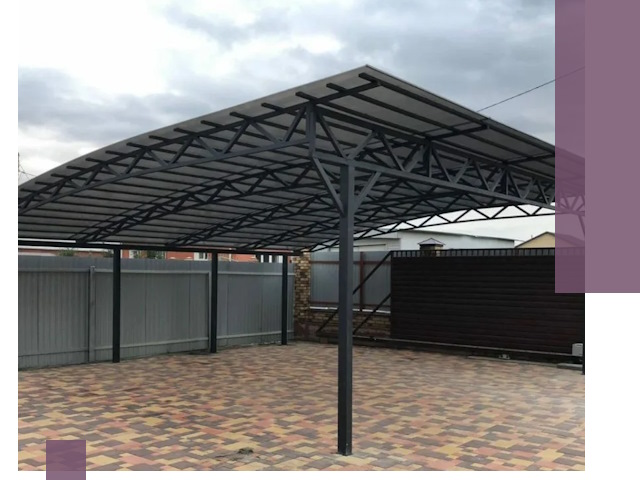 Недорогие навесы под ключ в Балакове — изготовление и монтаж