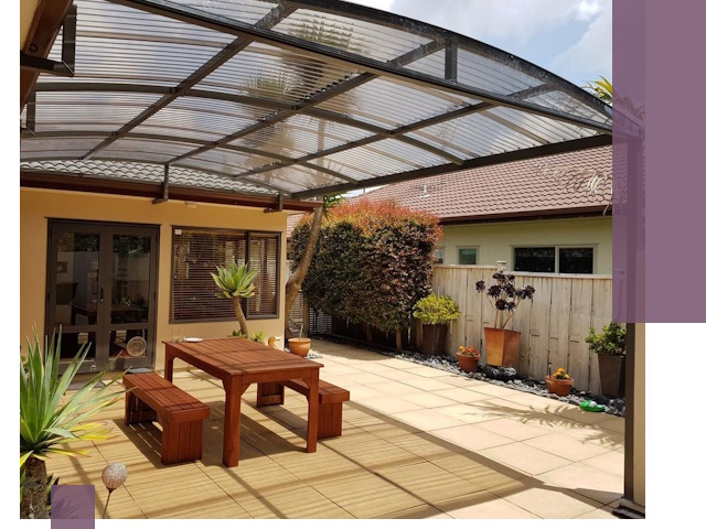 Навесы во двор под ключ в Балакове — изготовление и монтаж