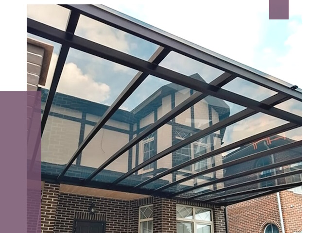 Навесы из поликарбоната в Балакове от 8569 руб. под ключ — ПРОЛЁТ-Блк