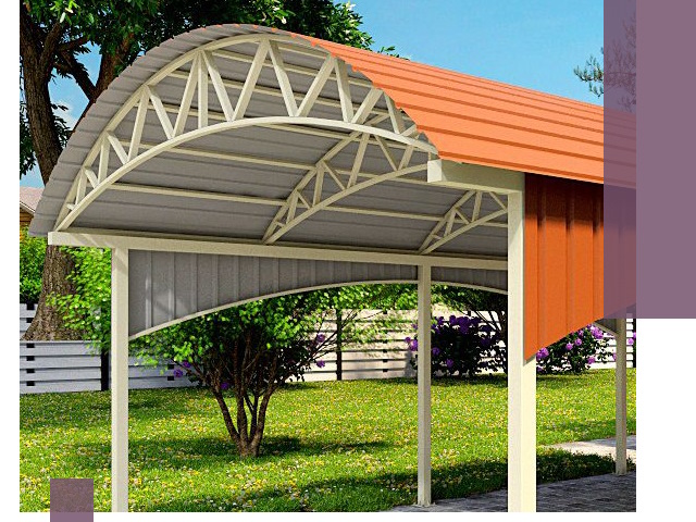 Навесы из профнастила под ключ в Балакове — установка и монтаж