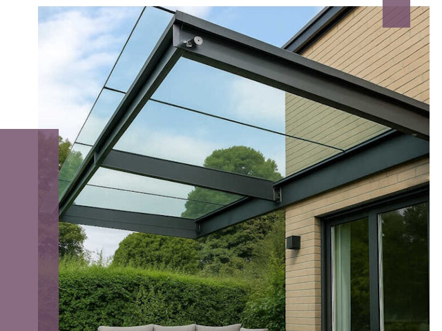 Стеклянные навесы и козырьки в Балакове от 12212 руб.