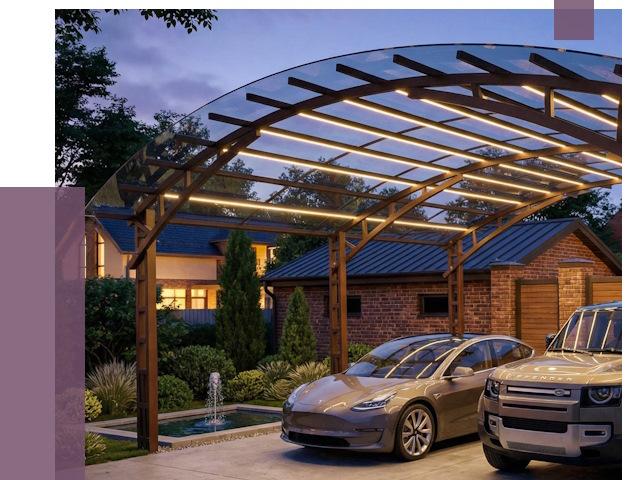 Металлические навесы в Балакове от 12619 руб. под ключ — ПРОЛЁТ-Блк