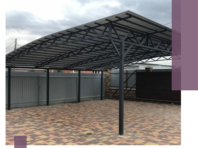 Металлические навесы под ключ в Балакове — изготовление и монтаж