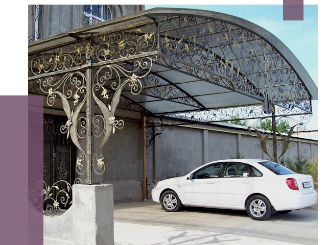 Кованые навесы в Балакове от 14502 руб. | ПРОЛЁТ-Блк
