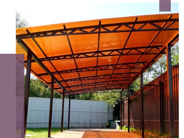 Односкатные навесы под ключ в Балакове от 13077 руб. 