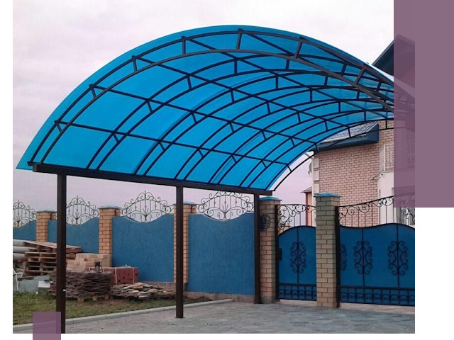 Арочные навесы под ключ в Балакове — изготовление и монтаж