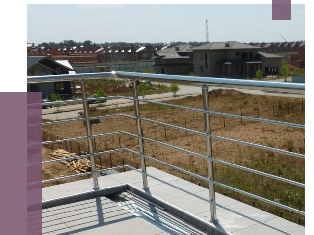 Парапеты из нержавеющей стали в Балакове от 7938 руб. за м² | ПРОЛЁТ-Блк