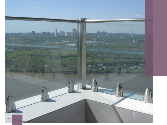 Стеклянные парапеты премиум класса в Балакове для домов и бизнесов