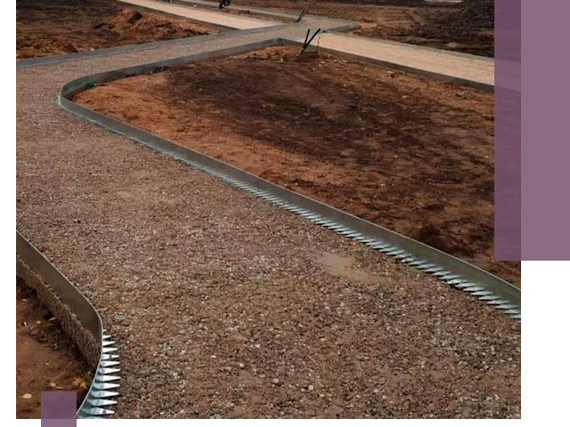 Металлические бордюры под ключ в Балакове — изготовление и монтаж