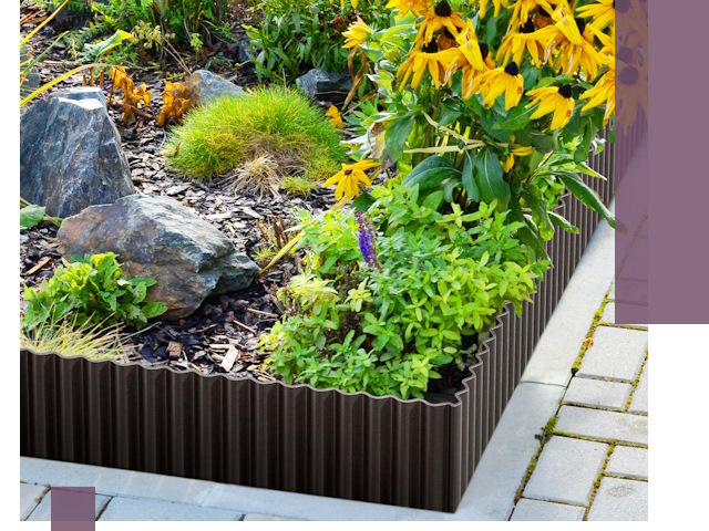 Металлические бордюры для клумб в Балакове — производство и монтаж