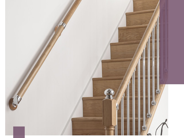 Пристенные поручни из стали и нержавейки под монтаж в Балакове